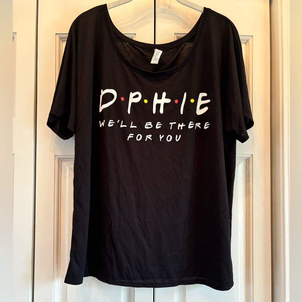 DPhiE black & white Bella+Canvas short sleeve, Xl